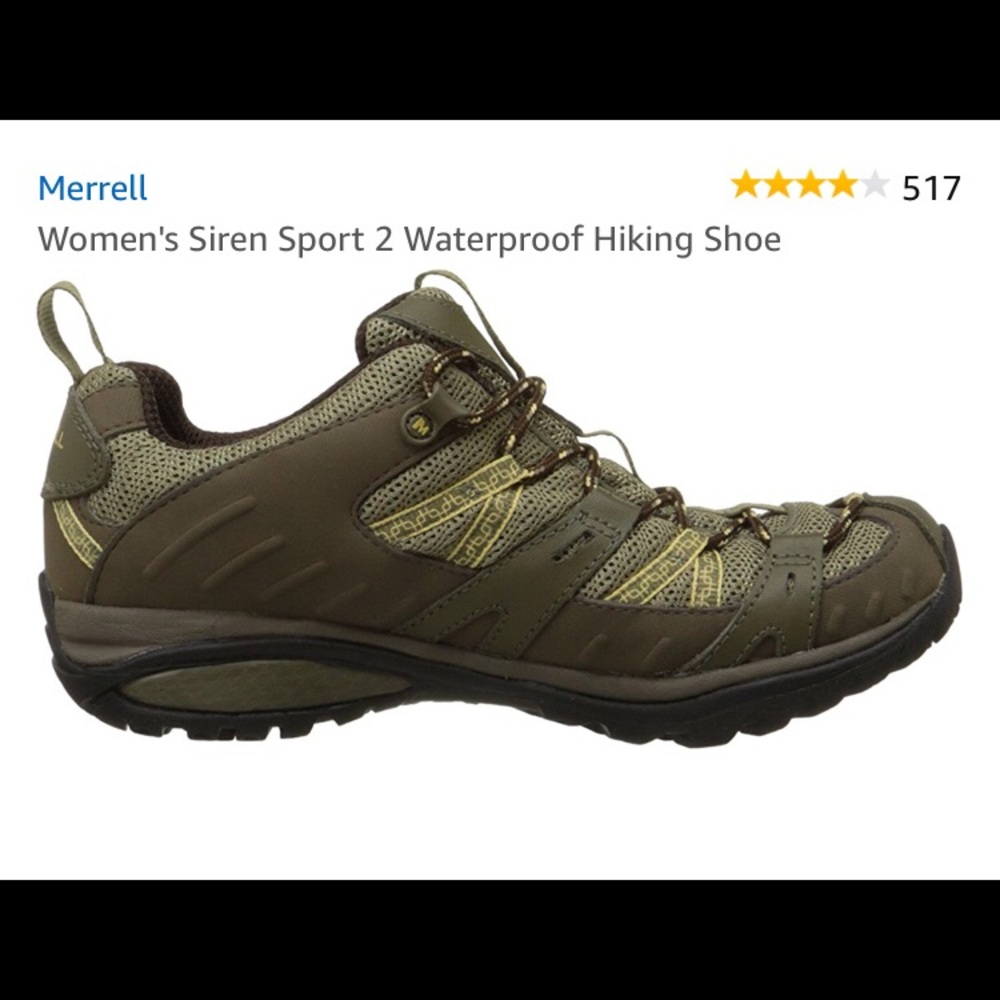 🌲Merrell Waterproof Hiking Shoes 7 Vibrom Sole 🌲